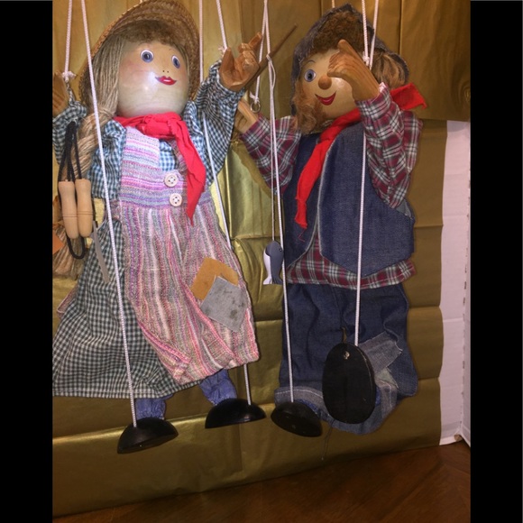 Marionettes Vintage Country Boy & Girl/ Puppets; Price FIRM - Picture 6 of 8